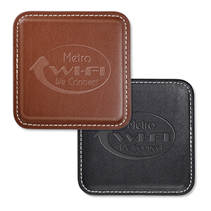 MI8053 - Vintage Leather Square Coaster